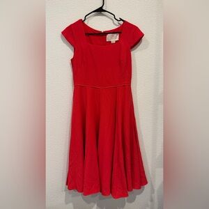 Gal Meets glam red midi dress